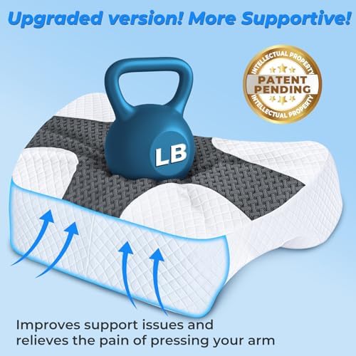 Side Sleeper Pillow with Arm Hole, Shoulder Relief System - Image 6
