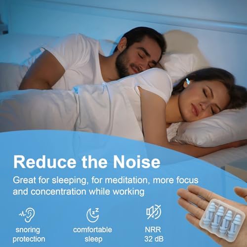 Ear Plugs for Sleeping, 12 Pair Earplugs Noise Canceling Soft Silicone Ear Plug - Image 3