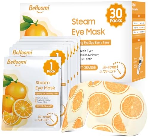 BeHoomi 30Packs Steam Eye Mask, Heated Eye Mask by BeHoomi