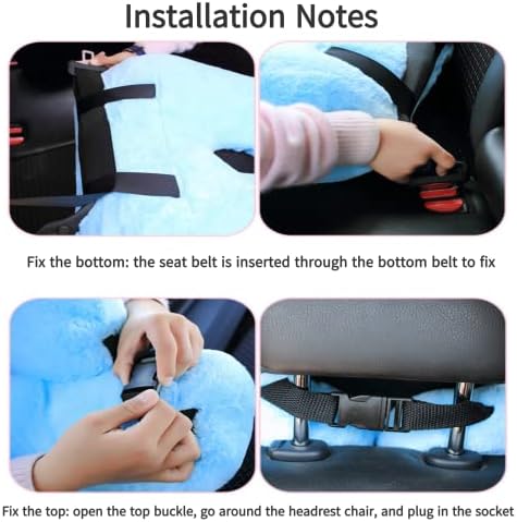 FHSGGP Travel Pillow Car Pillow Kid Car Sleeping Red - Image 4