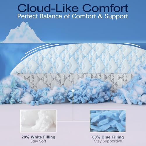 Cooling Shredded Memory Foam Pillows: Adjustable Bed Pillows - Image 7