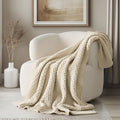 EVERGRACEHOME Chunky Chenille Knit Throw Blanket, 60 x 80 by EVERGRACE