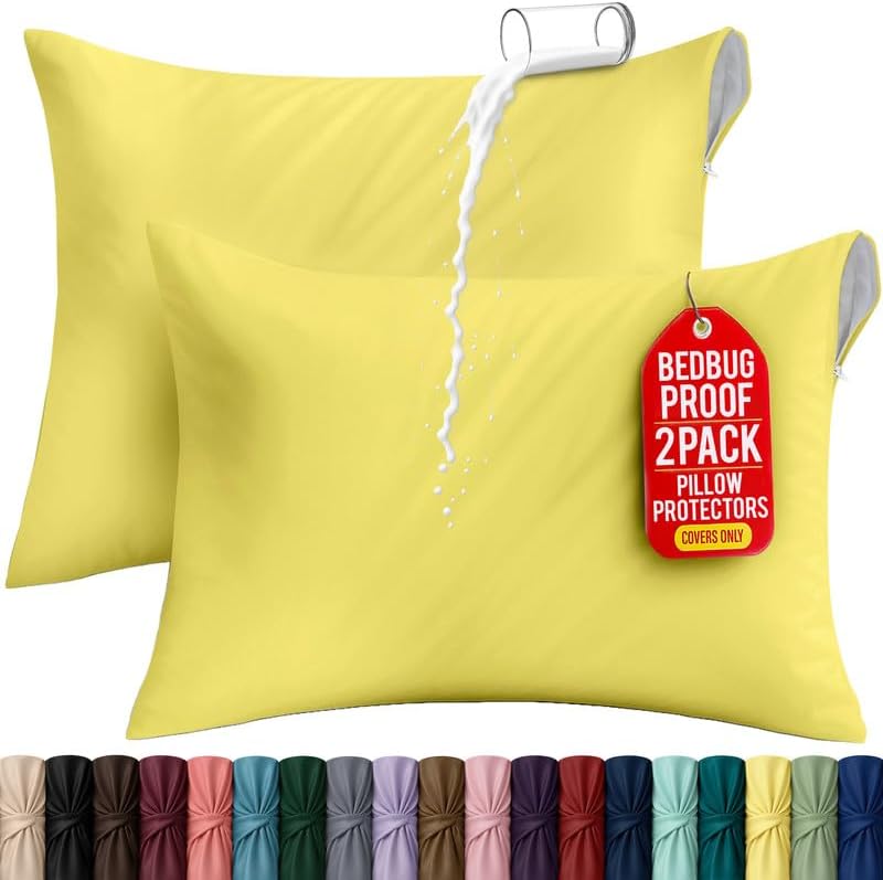 Set of 2 Pillow Protectors by UTOPIABEDDING