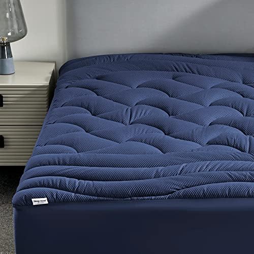 SLEEP ZONE King Size Cooling Mattress Topper, Premium Zoned Cool Mattress Pad by SLEEPZONELIFE