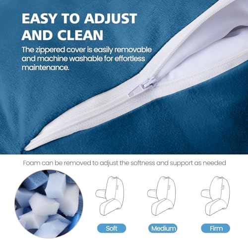 Reading Pillow for Bed Sitting Up, Adults and Teens Backrest - Image 6