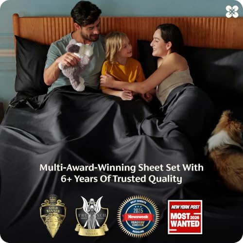 Bedsure PureWoven 100% Rayon Derived from Bamboo, Queen Sheets, 4 Pieces - Image 4
