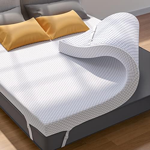 PERLECARE King 3 Inch Gel Memory Foam Mattress Topper by PERLECARE-Becausewecare%E2%80%A6