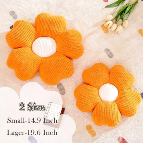Kcvvcr Flower Throw Pillow, Cute Flower Shaped Pillow Decorative Throw Pillow - Image 2