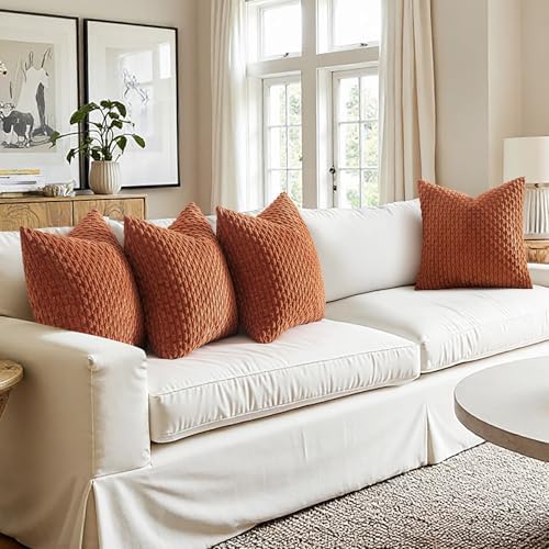 MIULEE Fall Terracotta Decorative Throw Pillow Covers - Image 2