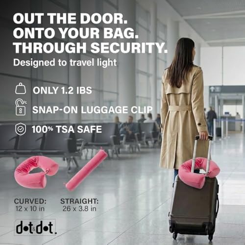 Dot&Dot Twist Memory Foam Travel Pillow, Bendable Neck Pillow - Image 6