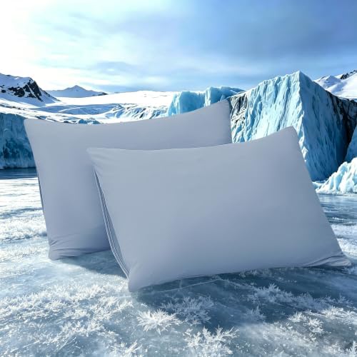 TELUS Cooling Pillowcases Standard Size 2-Pack, Silky Soft Breathable Pillow by TELUS