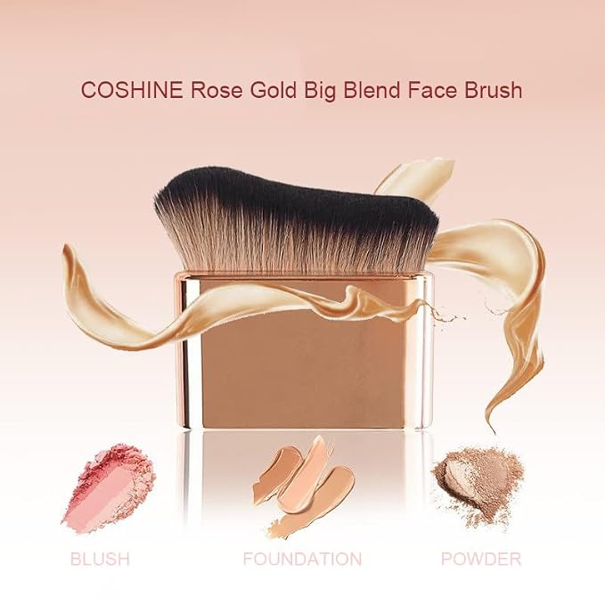 COSHINE Big Self Tanning Blend Brush, Professional Self Tanner, Foundation - Image 2