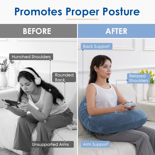 QUEEN ROSE Reading Pillow, Gaming Lap Pillow - Image 2