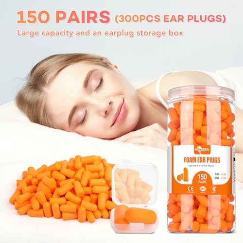 VOISEN 150 Pairs Foam Ear Plugs, Ear Plugs - Image 4