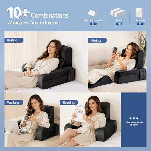 Kayfia Reading Pillow, Gel Memory Foam Back Rest Pillow - Image 4