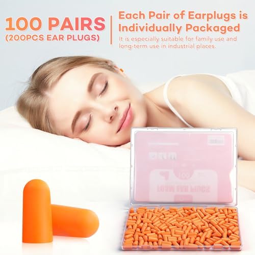 VOISEN 100 Pairs Ear Plugs, EarPlug - Image 4