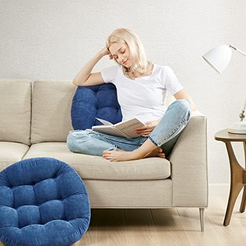 Meditation Cushions Set of 2, Large Floor Pillow - Image 5