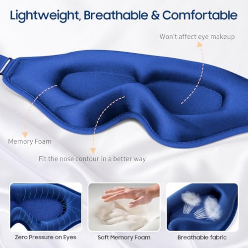 BeHoomi Sleep Mask, Premium Eye Mask - Image 3