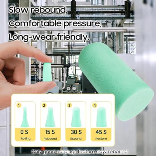 500 Pairs Foam Ear Plugs Bulk Individually Wrapped 32dB - Image 5