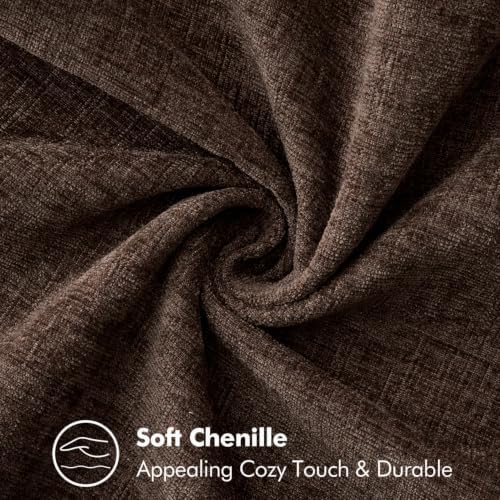 MIULEE Decorative Couch Throw Pillow Covers 18x18 Inch Dark Brown 2 Pack - Image 3