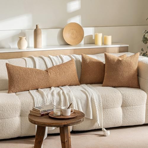 MIULEE Textured Boucle Lumbar Pillow Cover - Image 5