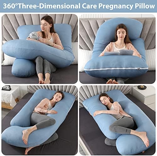 Elover U Shaped Pregnancy Pillow, Full Body Maternity Support - Image 2