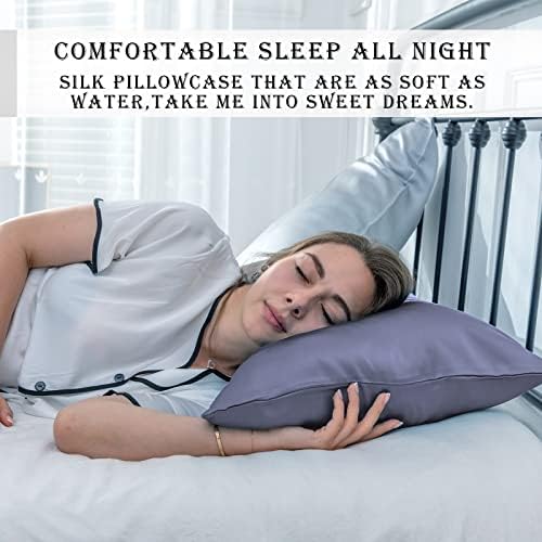 Silk Pillow Cases 2 Pack, Soft Breathable and Sliky Queen Size Pillow Cases Set - Image 6