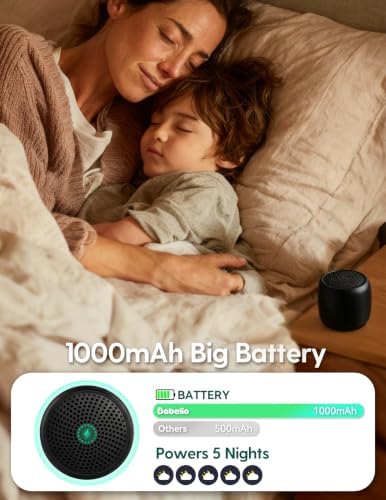 Babelio White Noise Sound Machine | 1000mAh Large Battery, 25 Non-looping Sounds - Image 2
