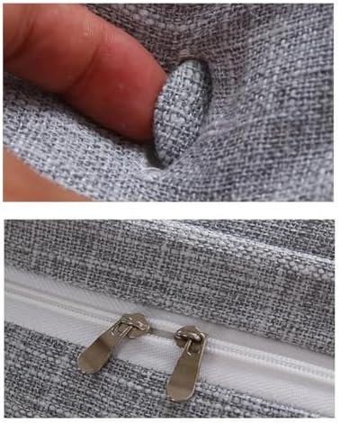 Headboard Wedge Pillow for Single/Twin/Queen/King Bed, Large Cotton Linen - Image 3