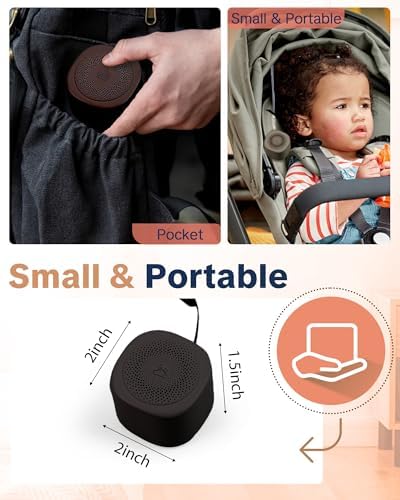 Travel White Noise Sound Machine 20 Sounds, Portable Sound Machine - Image 2