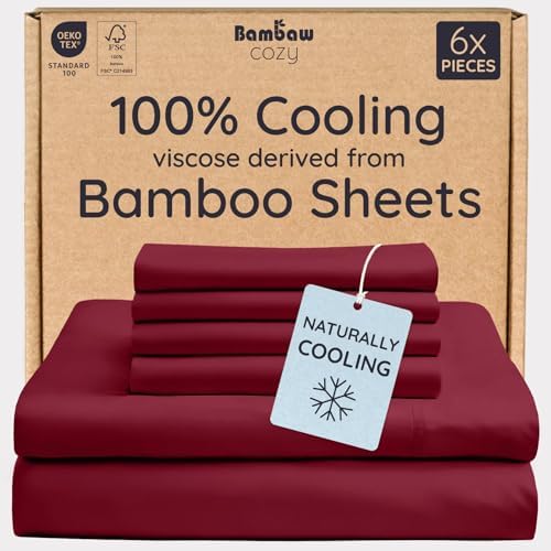 Bambaw 100% Viscose Derived from Bamboo Queen Sheet Set 6 Piece, Queen Size by Bambaw