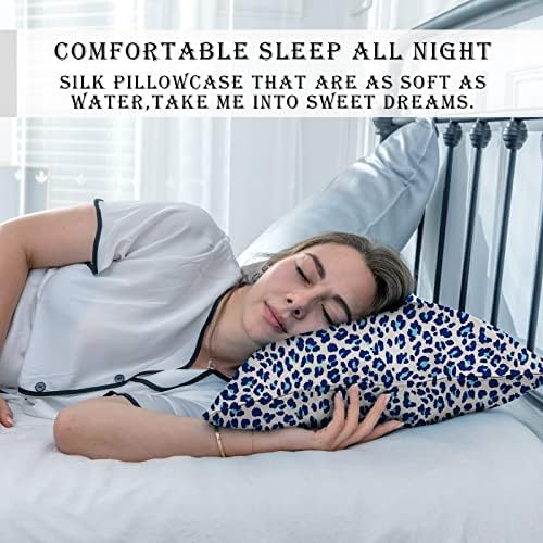 Mulberry Silk Pillowcase for Hair and Skin Standard Size Leopard Print Pillow - Image 6