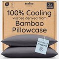 Bambaw 100% Viscose Derived from Bamboo Pillowcases Standard Size – Set of 2 by Bambaw