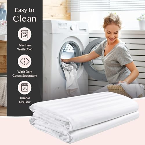 FAUNNA 600TC 100% Cotton Pillow Protectors, King Size, 6 Pack - Image 5
