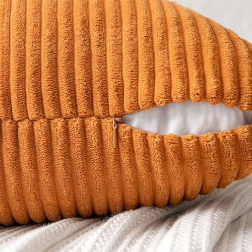 MIULEE Fall Burnt Decorative Throw Pillow Covers - Image 3