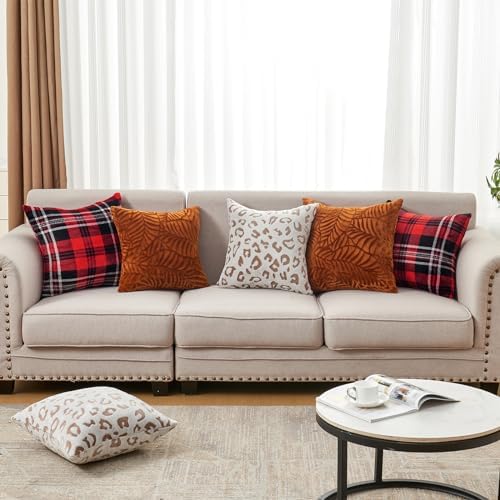 SOCHOW Fall Decorative Throw Pillow Covers 18x18 Inches Set of 2 - Image 7