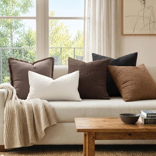 MIULEE Textured Boucle Lumbar Pillow Cover - Image 5