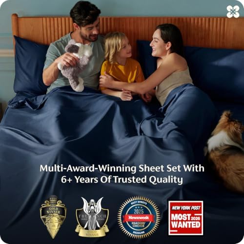 Bedsure PureWoven 100% Rayon Derived from Bamboo, King Size Sheets Set - Image 3