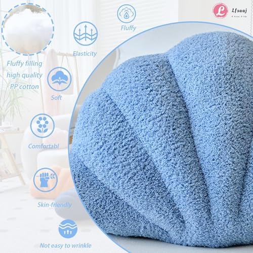 Lfsaaj Seashell Throw Pillows, Shell Shaped Throw Pillows, 18 Inch Soft Home - Image 2