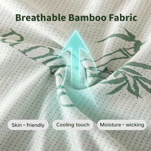 WhatsBedding Mattress Topper Cover Full Size, Breathable Viscose Made from - Image 5