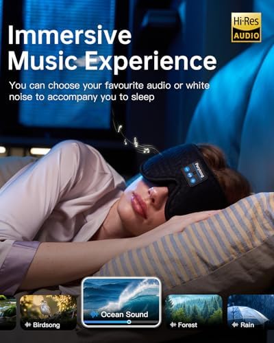 Sleep Headphones with Blackout Sleep Mask, Lie on Your Side Like You Always - Image 3