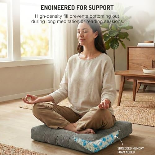 Floor Pillows Set of 4, Large Meditation Cushion - Image 6