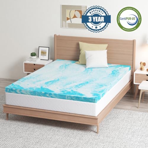 EGO 4 Inch Queen Mattress Topper Gel Memory Foam - Image 4