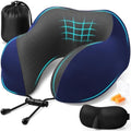 ExploreBliss Travel Pillow, Memory Foam Neck Pillow Airplane by ExploreBliss