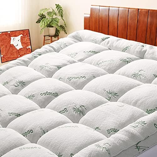 SakuraHome Queen Size Mattress Topper, Extra Thick Pillow Top Mattress Pad by SakuraHome