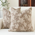MATTINS Vintage Floral Patterned Throw Pillow Covers 20x20 by MATTINS