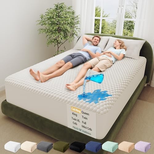 OhGeni 100% Waterproof Mattress Protector, California King Bamboo Viscose Top by OhGeni
