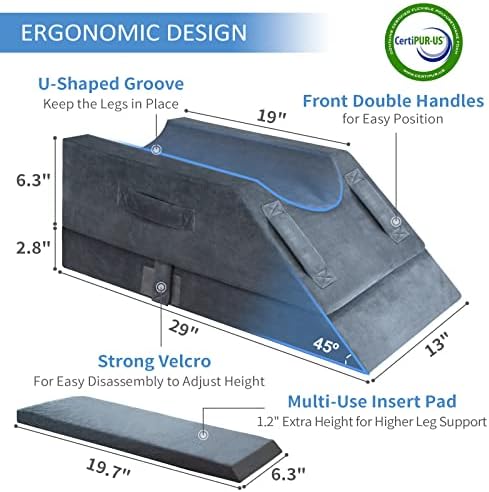 KingPavonini 4-Height Adjustable Leg Elevation Pillows - Image 3