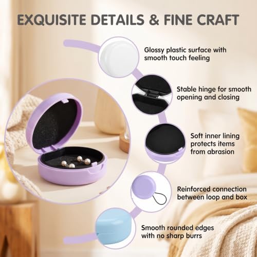 8 Pcs Round Earplug Case with Lanyard - Image 4