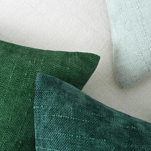 Set of 4 Soft Textured Decorative Throw Pillow Covers 20x20 Inch Cozy Farmhouse - Image 6